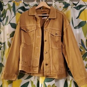 BDG Oversized Jean Jacket in Mustard